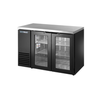 True TBB24-48-2G-Z1-SFT-B-1 48-Inch Commercial Glass Swing Door Back Bar Cabinet