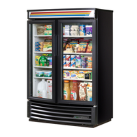 True Refrigeration GDM-35SL-RF-HC-LD 39.75-Inch Curved Front Glass Door Display Refrigerator