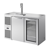 Réfrigérateur commercial à fûts et refroidisseur de bière pression True Refrigeration TDR52-RISZ1-L-S-SG-1 de 52 pouces