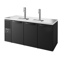 Réfrigérateur commercial trois portes de 72 po pour bière pression True Refrigeration TDR72-RISZ1-L-B-SSS-1