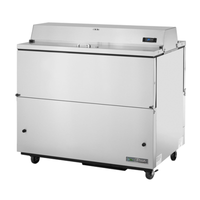 Station de lait mobile True Refrigeration TMC-49-S-DS-SS-HC de 49 pouces à double accès