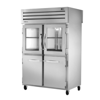 True STA2RPT-2HG/2HS-2S-HC 52.63-Inch Two-Section Pass-Thru Refrigerator