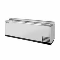 Réfrigérateur de bouteilles horizontal commercial en acier inoxydable True TD-95-38-S-HC de 95 pouces