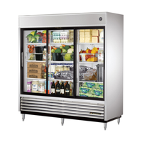 Réfrigérateur commercial en verre coulissant à trois portes True TSD-69G-HC-LD 78 pouces