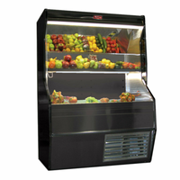 Howard-McCray SC-P32E-4S-B-LED 50-Inch Black Open Front Produce Display Case