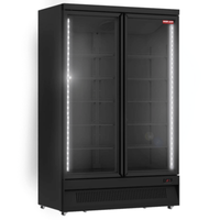 New Air NGR-49-HB 49-Inch Two-Door Glass Merchandiser Refrigerator