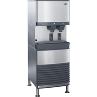 Follett 110FB414A-S Symphony Plus Freestanding Ice and Water Dispenser with 90 lb Bin