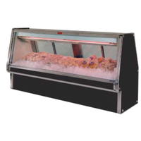 Howard-McCray R-CFS34N-10-BE-LED 120-Inch Remote Double Duty Fish & Poultry Service Case - Black