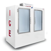 Leer TD120UAGP 72" Glass Door Indoor Ice Merchandiser with Auto Defrost