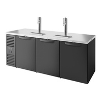 True Refrigeration TDR84-PTSZ1-L-B-SSS-SSS-1 84-Inch Pass-Thru Commercial Kegerator