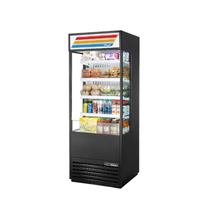 True TOAM-30GS-HC~TSL01 30-Inch Vertical Air Curtain Refrigerator with Black Exterior