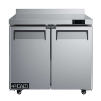 Congélateur de travail 2 portes avec dosseret 36" EFI FWDR2-36VC Versa Chill