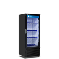 QBD CD12-HC 11.62 Cu. Ft. Glass Door Merchandising Refrigerator - Black