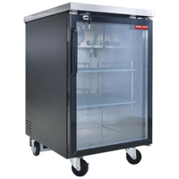 New Air NBB-23-SG 23.5-Inch Refrigerated Single Glass Door Back Bar Cooler