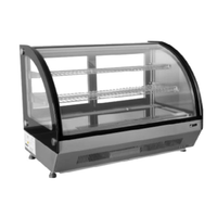 EFI CGCM-CT-3526 35-3/8" Curved Glass Countertop Refrigerated Display Case