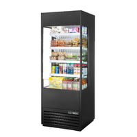 True TOAM-30GS-HC~NSL01 30-Inch Vertical Air Curtain Open Merchandiser with Glass Sides
