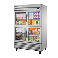 True T-49G-4-HC~FGD01 54" Glass Half-Door Reach-In Refrigerator