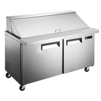 Table de préparation réfrigérée méga top pour sandwichs et salades 60" EFI CMDR2-60VCX