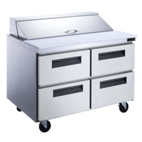 New Air NPT-48SA-4D 48-Inch 4-Drawer Refrigerated Sandwich and Salad Prep Table