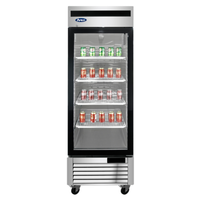 Atosa MCF8701GRL 27" Left-Hinged Single Glass Door Reach-In Display Freezer