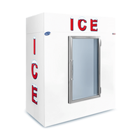 Leer L065UCGP 65 Cu. Ft. Glass Door Indoor Bagged Ice Merchandiser
