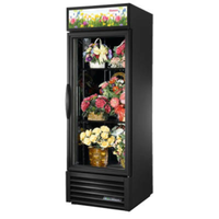 True GDM-23FC-HC~TSL01 27-Inch Black Floral Display Refrigerator with Glass Door