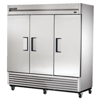 True TS-72F-HC 78-Inch Three-Section Solid Door Commercial Freezer