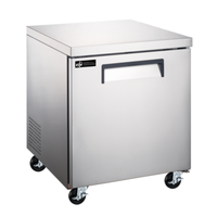 Congélateur bas de comptoir commercial X-Line EFI FUDR1-27VCX-L de 27 pouces - Charnière gauche