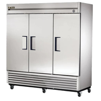 Refurbished True T-72 Three-Door Commercial Solid Refrigerator - 78.1"