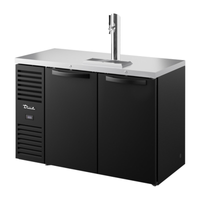 True Refrigeration TDR52-RISZ1-L-B-SS-1 52" Black/Stainless Direct Draw Beer Dispenser