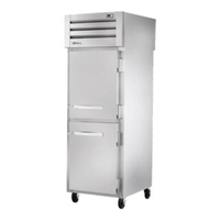 True STG1RPT-2HS-1G-HC 27.5" Stainless Pass-Thru Commercial Refrigerator