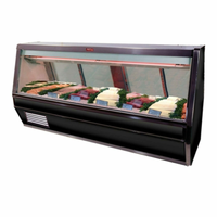Howard-McCray SC-CFS40E-6-S-LED 76.5-Inch Stainless Steel Seafood & Poultry Service Case