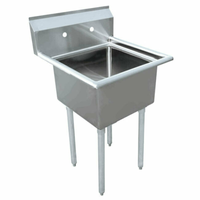 Omcan 43761 Compact One-Compartment Commercial Pot Sink