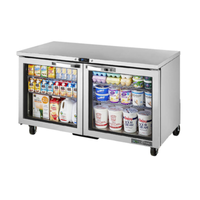 True TUC-60G-HC~SPEC3 60-Inch Glass Door Undercounter Refrigerator - SPEC Series