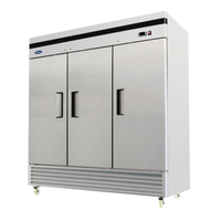 Atosa MBF8504GR 81.9-Inch 3-Door Solid Reach-In Commercial Freezer