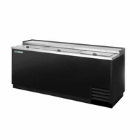 True Refrigeration TD-80-30-HC 80-Inch Commercial Horizontal Bottle Cooler with Stainless Steel Top