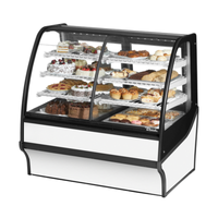 True Refrigeration TDM-DZ-48-GE/GE-S-W 48-1/4" Stainless Steel Dual Zone Merchandiser Case