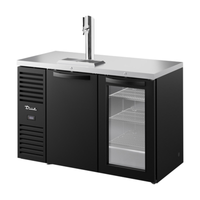 True TDR52-RISZ1-L-B-SG-1 52-Inch Dual-Section Draft Beer Dispenser with Mixed Doors