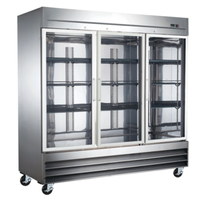 Réfrigérateur commercial en verre à trois portes EFI C3-82GDSVCX de 82 pouces