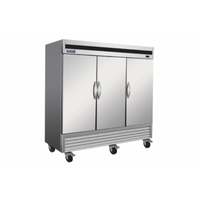 IKON IB81F-DV 3-Door Solid Reach-In Commercial Freezer - 81"