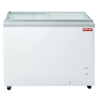 New Air NIF-41-FG Flat Glass Commercial Ice Cream Display Freezer, 9.9 Cu. Ft.