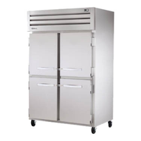 True STA2F-4HS-HC 52.6-Inch Two-Section Solid Half-Door Commercial Freezer