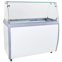 Vitrine de présentation réfrigérée pour crèmes glacées commerciales EFI FICD-50 49,6 po