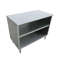 Omcan 38031 72-Inch Stainless Steel Dish Storage Cabinet, 15-Inch Depth
