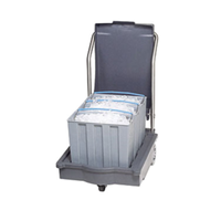 Follett 00112771 SmartCART 75 Polyethylene Mobile Ice Caddy with 3 Totes