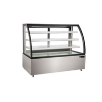 Vitrine réfrigérée à verre incurvé EFI CGCM-7356 série Versa de 72,4 pouces