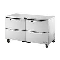 True TUC-60D-4-HC~SPEC3 60-Inch 4-Drawer Commercial Undercounter Refrigerator