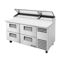 True TPP-AT-67D-4-HC 67.38" 4-Drawer Refrigerated Pizza Prep Table