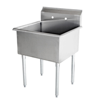 Omcan 22121 Commercial 21" x 21.5" One-Compartment Pot Sink