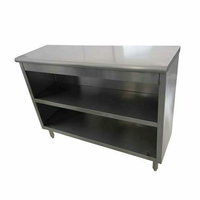 EFI TDC2072 72-Inch Open Front Stainless Steel Dish Storage Cabinet